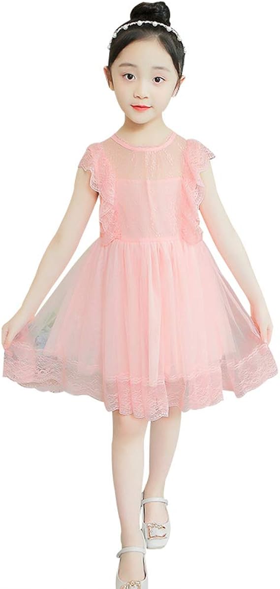 Amazon ウンセン ワンピース ガールズ ノースリーブ キャミワンピース 女の子 レース ワンピース ゆったり 韓国ファッション フォーマル キッズ ワンピース ワンピース チュニック 通販