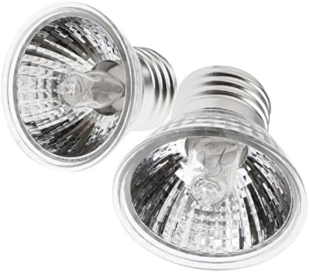 UVA + UVB Full Spectrum Sun Lamp Sunbathe Reptile Lizard Lamp UV Heating Lamp (50W(2P))