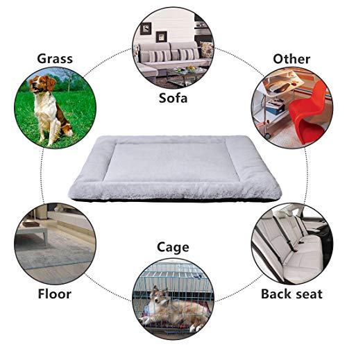 PETSGO Super Soft Crate Mats(1 in High Dog & Cat Beds for Crates（Not