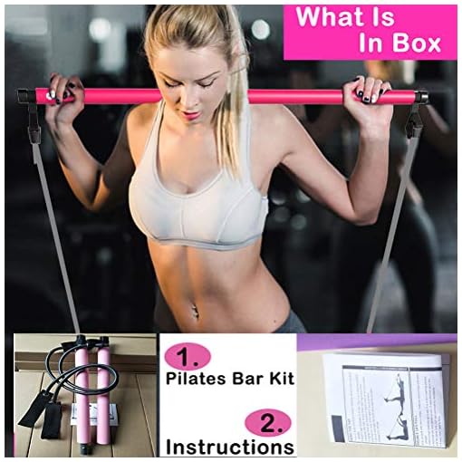 Pilates Bar Kit with Resistance Band, Portable Home Gym Workout Package,Resistance Band and Toning Bar Yoga Pilates… - Image 7