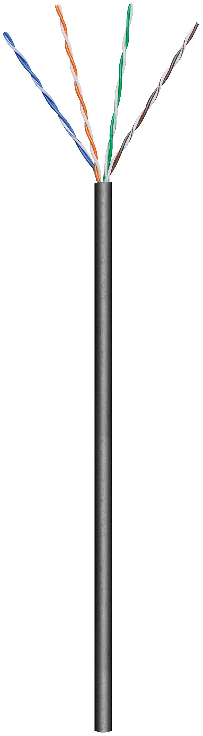 Goobay 57199 CAT 6 Outdoor Network Cable, U/UTP, Black, 100m Cable Length