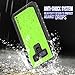 PunkCase Galaxy Note 9 Waterproof Case, [StudStar Series] [Slim Fit] [IP68 Certified] [Shockproof] [Dirtproof] [Snowproof] Armor Cover for Samsung Galaxy Note 9 [Light Green]