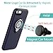 ICONFLANG Compatible Phone case for iPhone 6 Plus Case with Ring Kickstand, 360 Degree Rotating Ring Grip Case for iPhone 6 Plus Dual Layer Shockproof Impact Protection iPhone 6+ Case (Dark Blue)