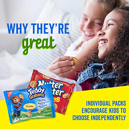 Teddy Grahams Honey Graham Snack Packs, 12 Count Individual Snack Bags