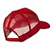 6 Panel Mesh American Flag White Patch Cap - Red OSFM