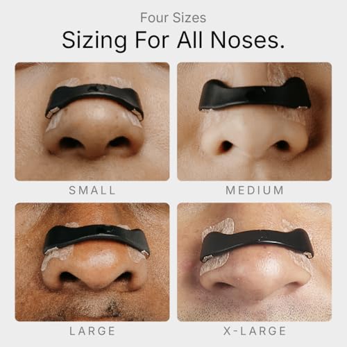 Intake Breathing — Magnetic Nasal Strips Starter Kit | Reusable Band + Tabs | Nasal Strips for Sleep, Snoring, Breathing & Sports | Stronger Lift Than Traditional Nose Strips | 4 Sizes, 30 Tabs, Black