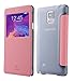 Baseus Galaxy Note 4 Case, [Aerb Primary Series] Big Window View Flip Cover Folio Case for Samsung Galaxy Note 4 5.7