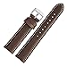 WOCCI Watch Bands, 18mm 19mm 20mm 21mm 22mm Brown Vintage-Style Leather Watch Strap for Men or Women
