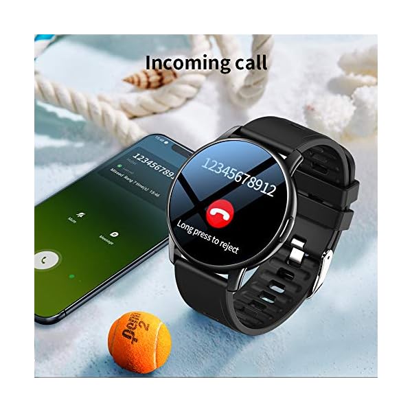 LEMFO Smart Watch For Men, Full Touch Screen With 24 Sports Modes Smartwatch, Heart Rate Monitor Blood Pressure Sleep…