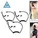 Replacement Coil Tube, Black Twist On Replacement Acoustic Audio Tube with Earbuds Eartips for Two Way Radio Earpiece Headset Earphone Kit, Pack of 3, by Lsgoodcare