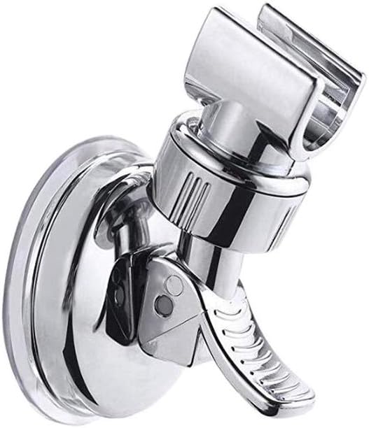 Cretty-Meet Adjustable Shower Head Holder Suction Cup Bracket Chrome