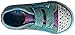 Skechers Kids Twinkle Toes Shuffles Sweet Steps Light-Up Sneaker,Turquoise/Lavender,9 M US Toddler
