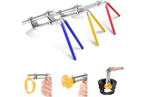 VEHIFOMO Hydraulic Cylinder Rod Seal Installation Tool Kit, Hydraulic Cylinder Rebuild Repair Gland Seal Tools, U Cup Oil Seal Twistors Install Tools, Universal Seal Twister Tool Set (3PCS)