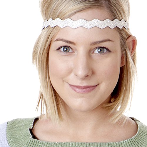 Hipsy Women's American Flag 4th of July Adjustable Headband Gift Packs (Wave Red/White/Royal 3pk)