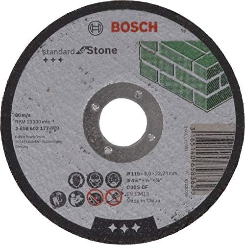 Bosch 1x PRO Stone Longlife Cutting Disc for Small Angle Grinder and Bore 22.23 mm (for Hollow brick building block Marble - Image 5