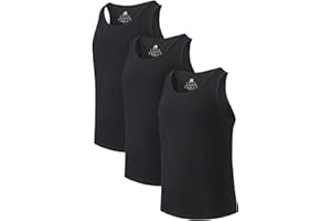 DAVID ARCHY Men's Tank Top Bamboo Rayon Undershirts Tank Shirt Moisture-Wicking A-Shirt for Men, 3 or 5 Pack