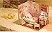 Dollhouse Miniature DIY Kit Dolls House Room with Cover and LED 3d Wood Toy Handcraft Artwork Birthday Gift Sunshine Angel