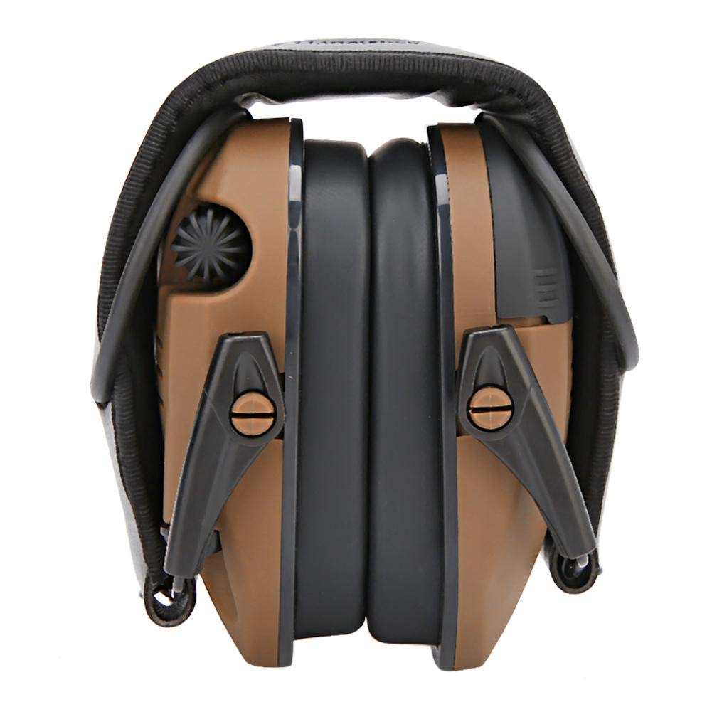 Sonew Professional Noise Cancelling Headphones, Folding Protect Ear Muffs Safety Soundproof Ear Defenders Protection for Hunting Shooting (15 * 14 * 12cm-Yellow)