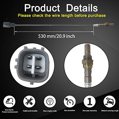 JSBOYAT 13355 Oxygen Sensor 234-4622 O2 Sensor Replacement for Toyota Corolla Camry Avalon Sienna 4Runner Rav4/Lexus ES300/Pontiac Vibe