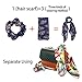 Chuangdi 10 Pieces Hair Scrunchies Elastic Hair Bands Chiffon Flowers Hair Scarf Ties Ponytail Holder for Women Girls (Style B)