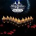 Youngerbaby 24 PCS Battery Operated Tea Lights Flameless Flickering Amber LED Tea Lights for Christmas, Wedding Centerpieces and Thanksgiving Home Decorations , Long Lasting Tealights