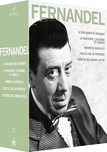 Fernandel - Coffret 5 films : Le Printemps, l'automne et l'amour + Le Boulanger de Valorgue + Heureux qui comme Ulysse + Honoré de Marseille + Sous le ciel de Provence - Pack