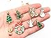 19pcs Mixed Christmas Charm Enamel Gold Toned Rhinestone Inlaying Pendant for DIY Jewelry Making Xmas Decorative Accessories by Alimitopia