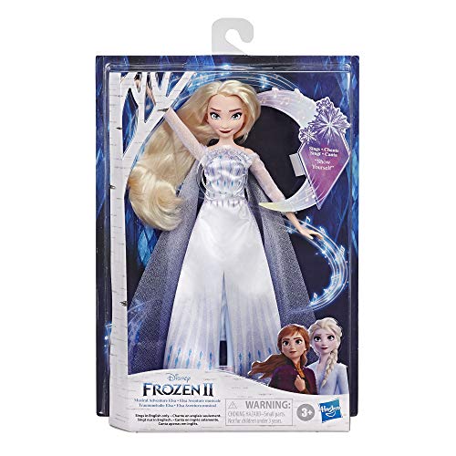 Hasbro Disney Frozen 2 - ELSA, Sängerpuppe, Musical Adventure, Singen Sie das Lied, Gezeigt von Disney Frozen 2