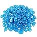 LoveS 200 Pcs Glow in the Dark Pebbles, Garden Decorative Stones for Walkway, yards, Indoor , Patio Decorations (Blue)