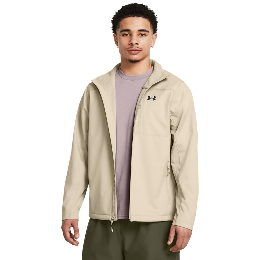 Under Armour Men’s ColdGear Infrared Shield 2.0 Soft Shell, (290) Khaki Base / / Black, 5X-Large Tall