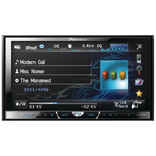 Pioneer AVH-P4400BH 2-DIN Multimedia DVD Receiver with 7" Widescreen Touch Panel Display, Built-In Bluetooth, and HD Radioâ„¢ Tuner