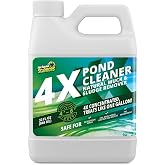 4X Pond Cleaner, Muck &amp; Sludge Remover, 32oz | Not Rocket Sciences Muck Away for Ponds, Concentrated Enzymes, Covers Up to 1 Acre, Ideal for Fish &amp; Wildlife, Pair with Dye