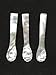 Set of 3 Hand craft Mother of pearl caviar spoon (3 QTY, 2.5 Inches)