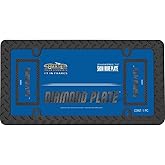 Cruiser Accessories 30850 Diamond Plate License Plate Frame, Matte Black