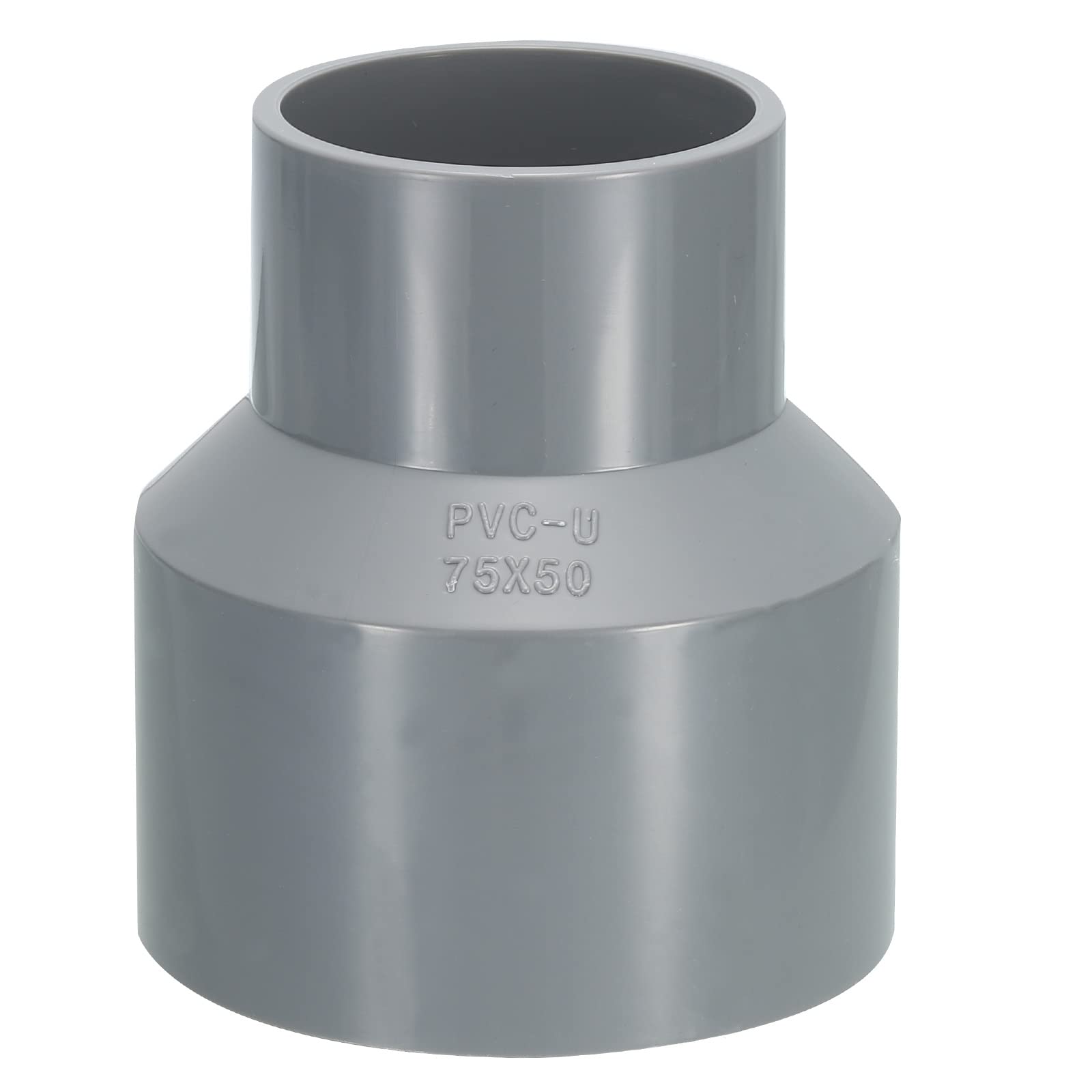 M METERXITY 1 Pack PVC Pipe Fittings - Water Pipe Increaser Reducer Connectors Adapters, Reducing Coupling Socket, Apply to Outdoor/Garden (50mm and 75mm ID)