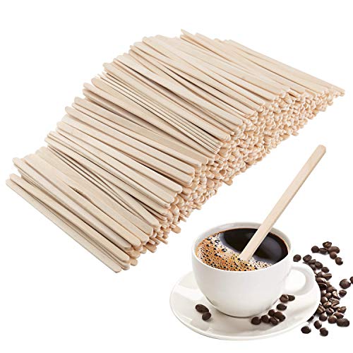 AHUA Wood Coffee Beverage Stirrers, Coffee Stir Sticks,100% Eco Friendly Coffee Stirrers for Hot Col