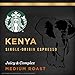 Starbucks Medium Roast Verismo Coffee Pods Kenya Espresso for Verismo Brewers (72 pods total),12 Count (Pack of 6)