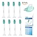 Sonicare Replacement Heads,TOPMAX,8 pack,fit DiamondClean,Essence+,Plaque Control,Gum Health etc,Replacement for Philips Sonicare Toothbrush Heads HX6014 ProResults