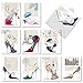 The Best Card Company - 10 Blank Note Cards for Women (4 x 5.12 Inch) - Assorted Fashion Greeting Cards for All Occasions - Catitude Shoes M3324