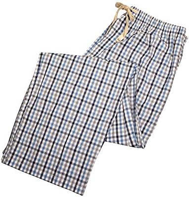 Private Label - Mens Big Checkered Broadcloth Lounge Pant, Blue, Grey 35502-XXXXXX
