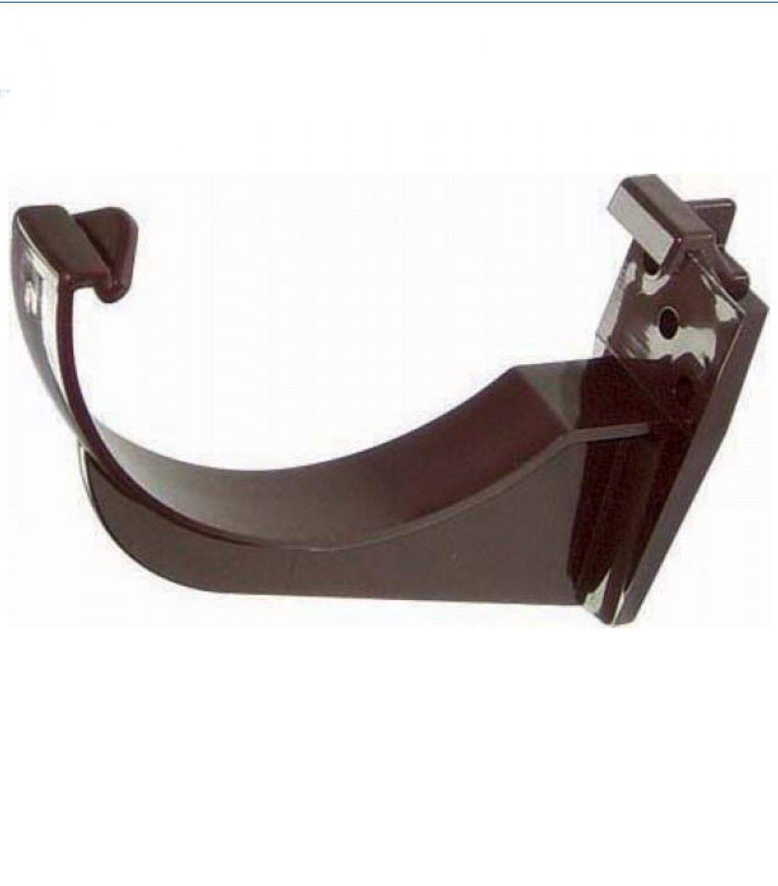 FLOPLAST 112mm Half Round Fascia Gutter Bracket - Brown - Bag of 10