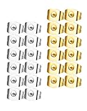 Udalyn 24 Pcs Replacement Earring Backs Stainless Steel Earring Accessories for Screw-Back Stud Earrings Style 3