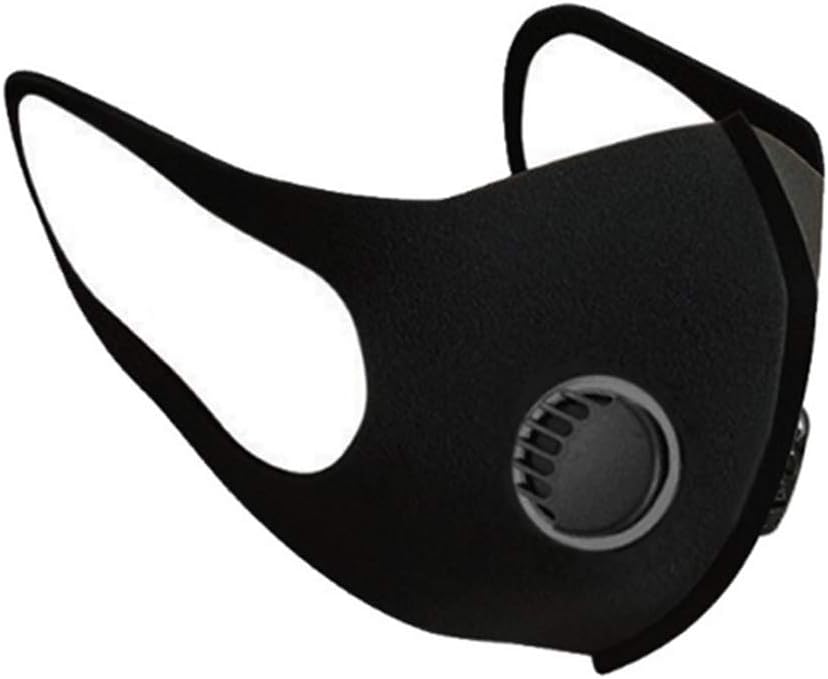 GUANGSHAN Sponge Face Mouth-Muffle Mouth Respirator with Breathing Valve for Men Women