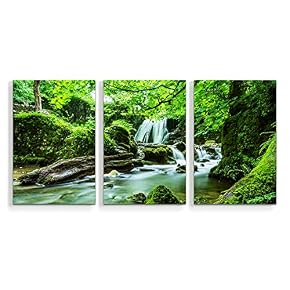 Waterfall in Deep Forest of Croatia Painting Artwork...