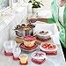 Rubbermaid Easy Find Lids Food Storage and Organization Containers, Set of 30 (60 Pieces Total), Racer Red