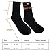 Electric Heated Socks Kit Unisex Warm Thermal Socks Rechargeable Battery Foot Warmers Winter Ideal Gift for Men & Women perfect for Indoor Outdoor Sport Fishing/Hiking/Sleeping Medium Size (Black)