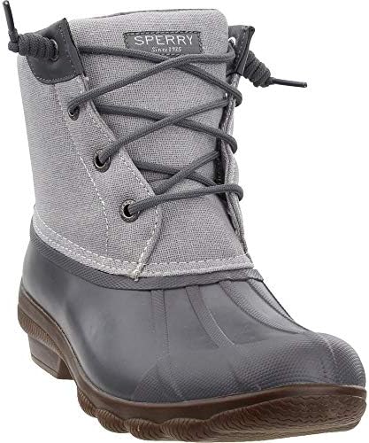 silver sperry duck boots