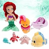 Official Disney The Little Mermaid Ariel Mini Animator Doll Playset With Accessories