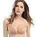 Deceny CB Invisible Bras Self Adhesive Bra Silicone Bra Push Up Strapless Bra (D, Nude)