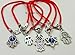 5 Mixed KABBALAH RED STRING BRACELETS Evil Eye Protection With Hamsa Hand And Star Charms